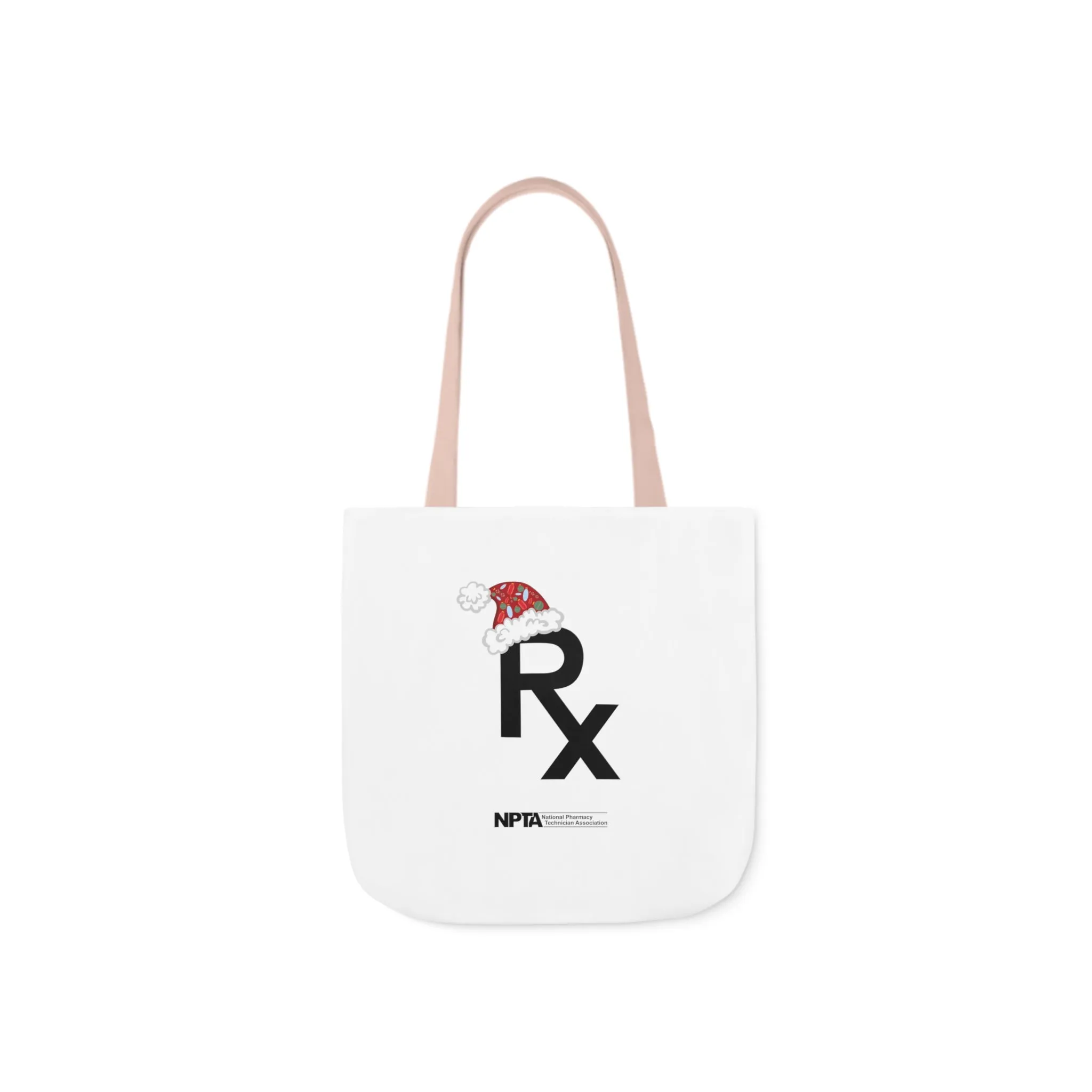 Rx Santa Hat (White) - Polyester Canvas Tote Bag