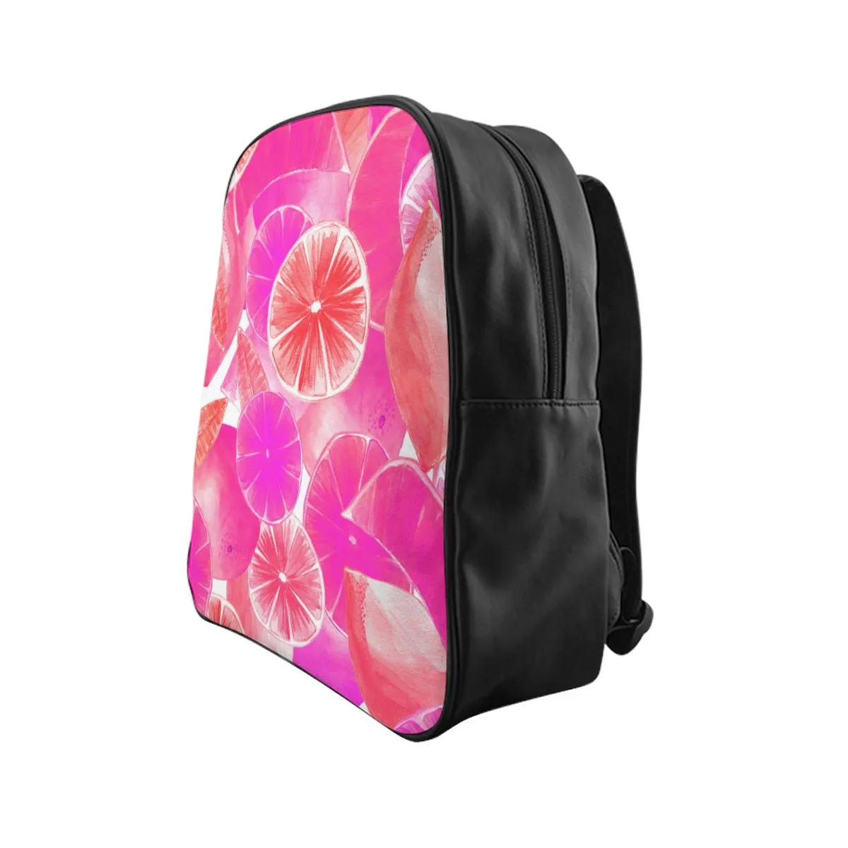 School Backpack Pink Citrus