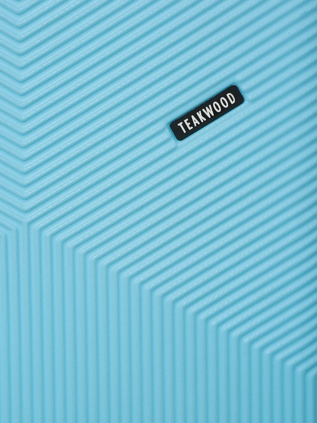 Sea Blue Textured Hard-Sided Trolley Bag