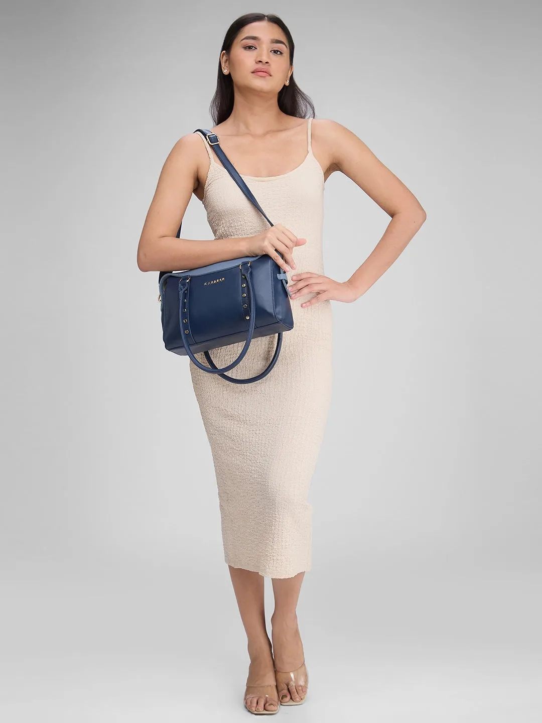 Shelby Satchel Small Powder Blue Handbag Powder Blue