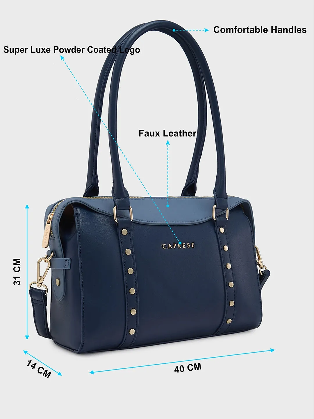 Shelby Satchel Small Powder Blue Handbag Powder Blue
