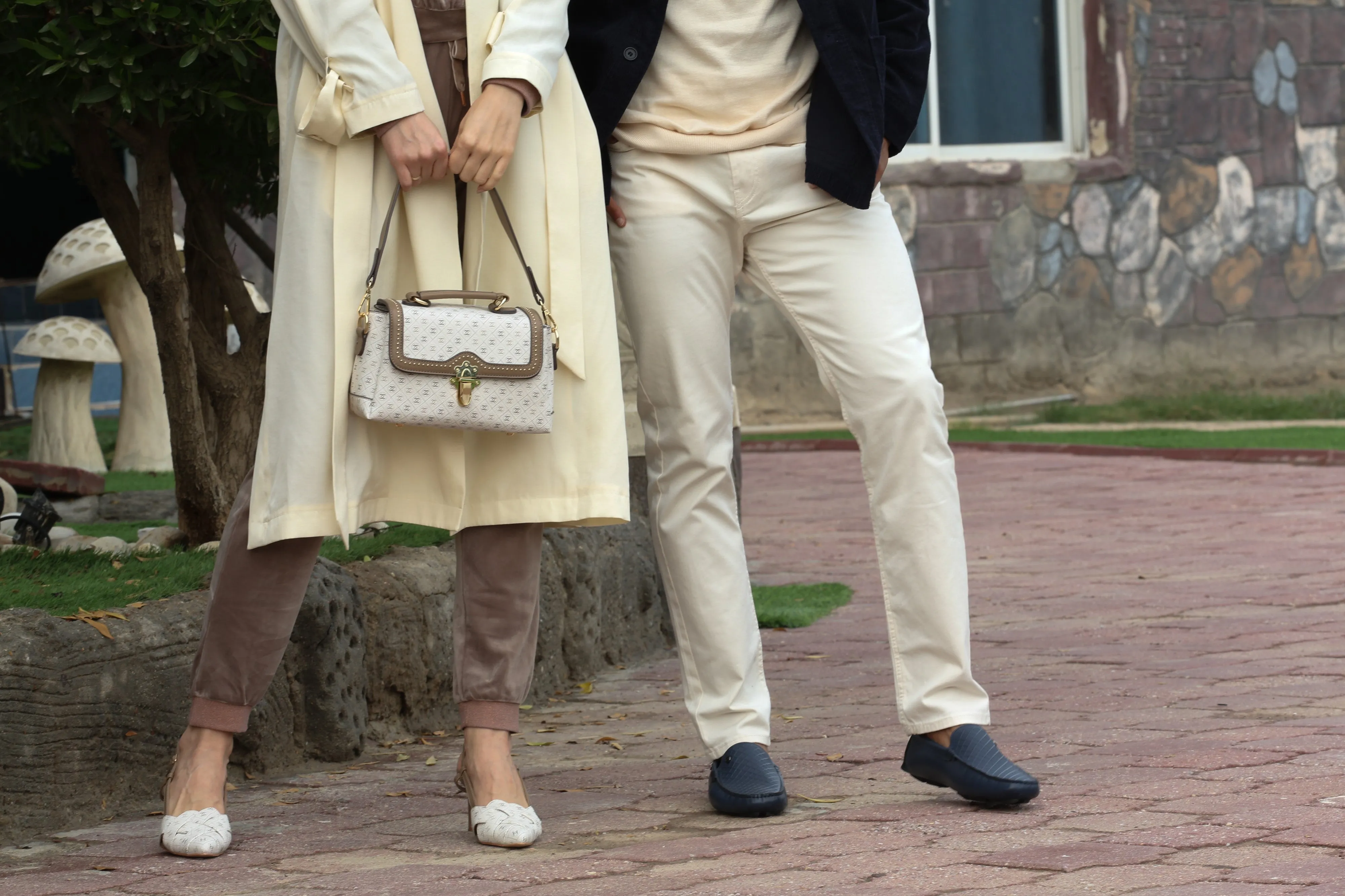 STELLA  SATCHEL BAG - BEIGE