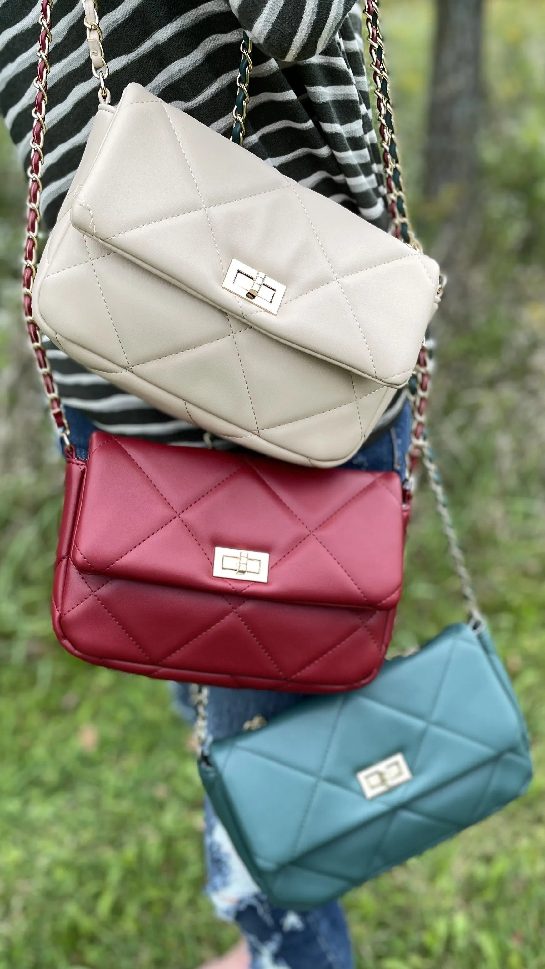 Take Me Shopping Faux Leather Crossbody Bag - 5 colors!