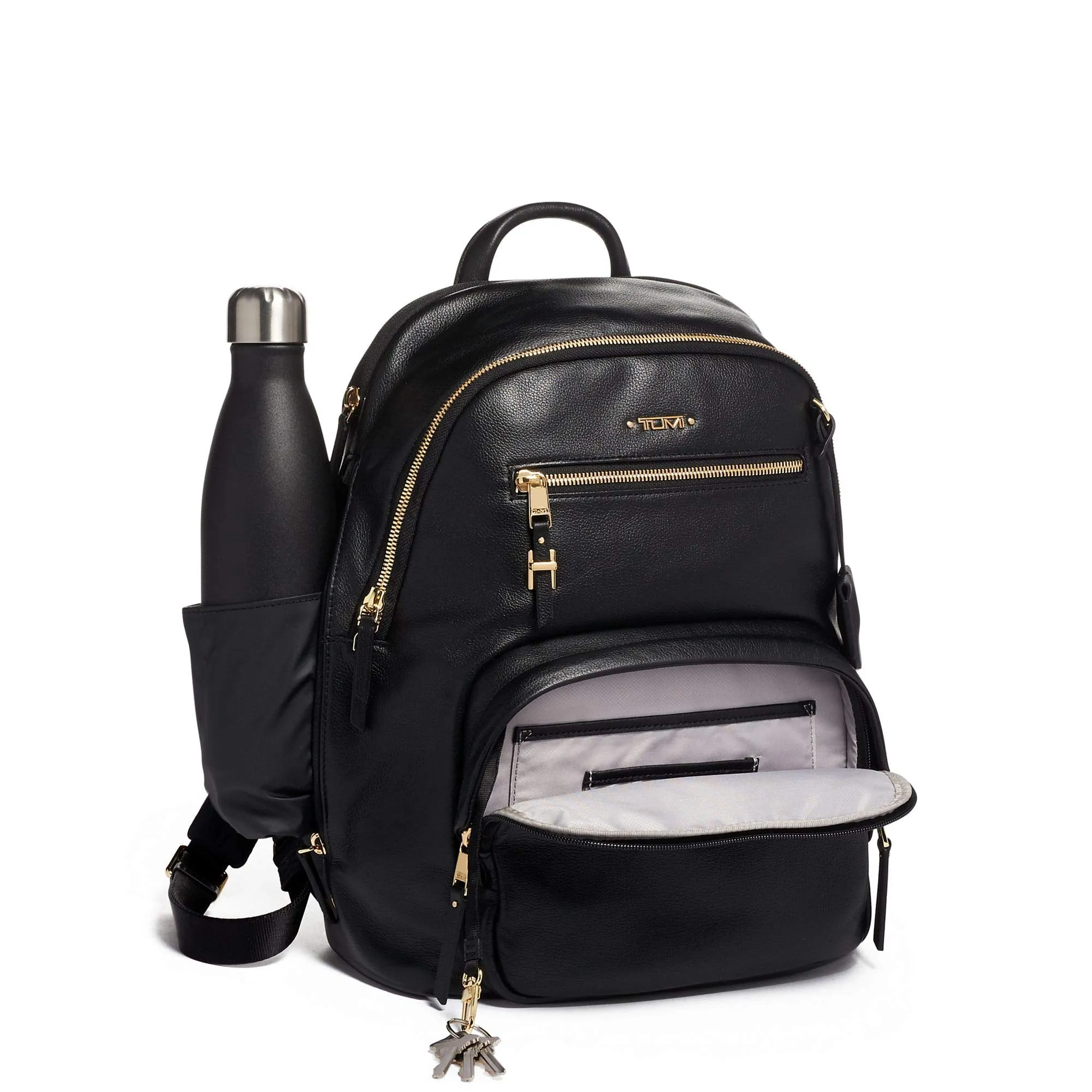 TUMI - Voyageur Hartford Leather Laptop Backpack - 13 Inch Computer Bag For Women - Black