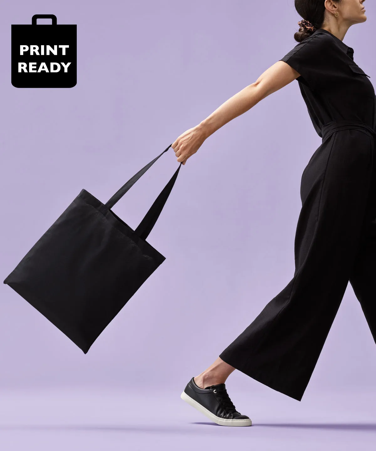 Turquoise - Cotton shopper long handle