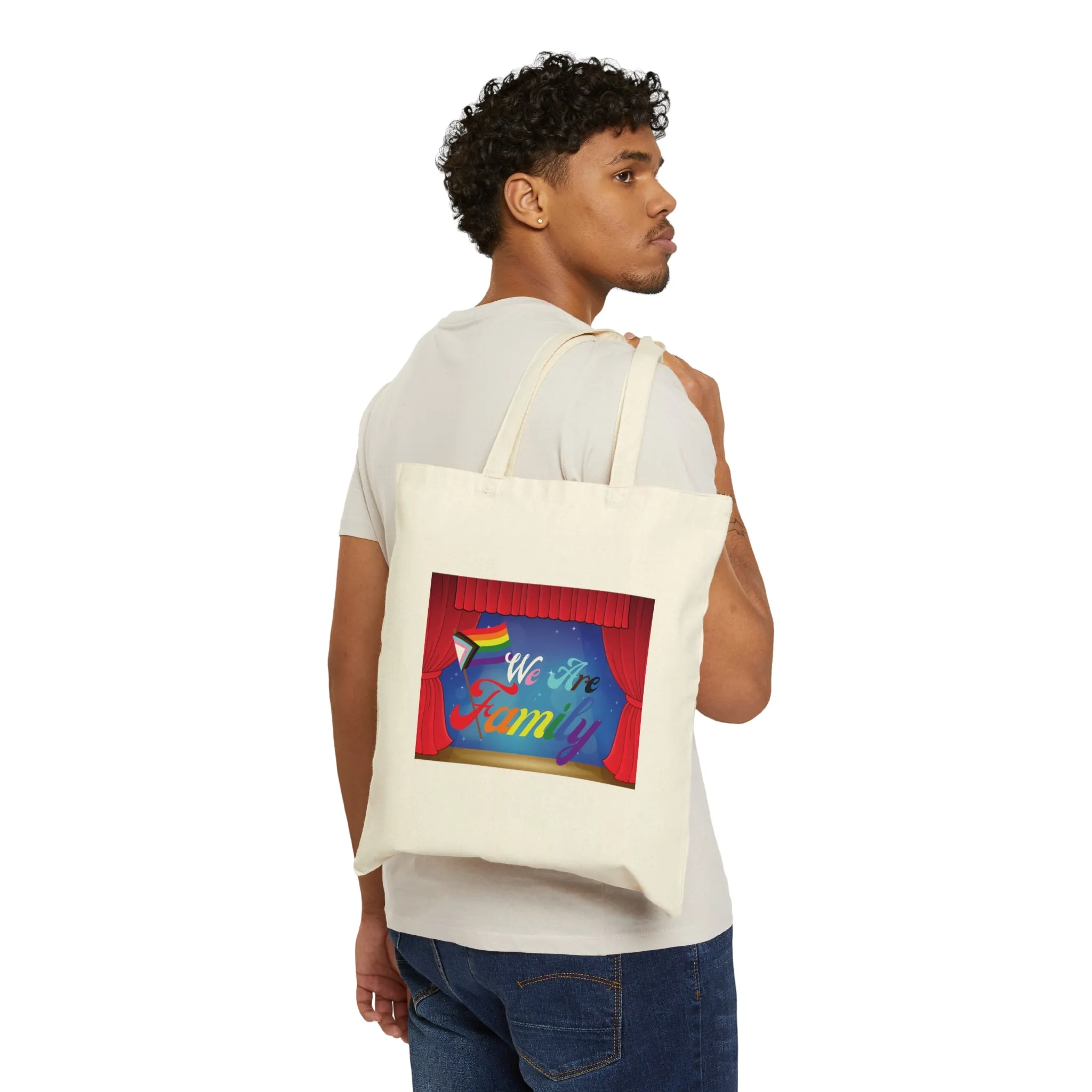 We Are Family Canvas Tote- Pride 2023