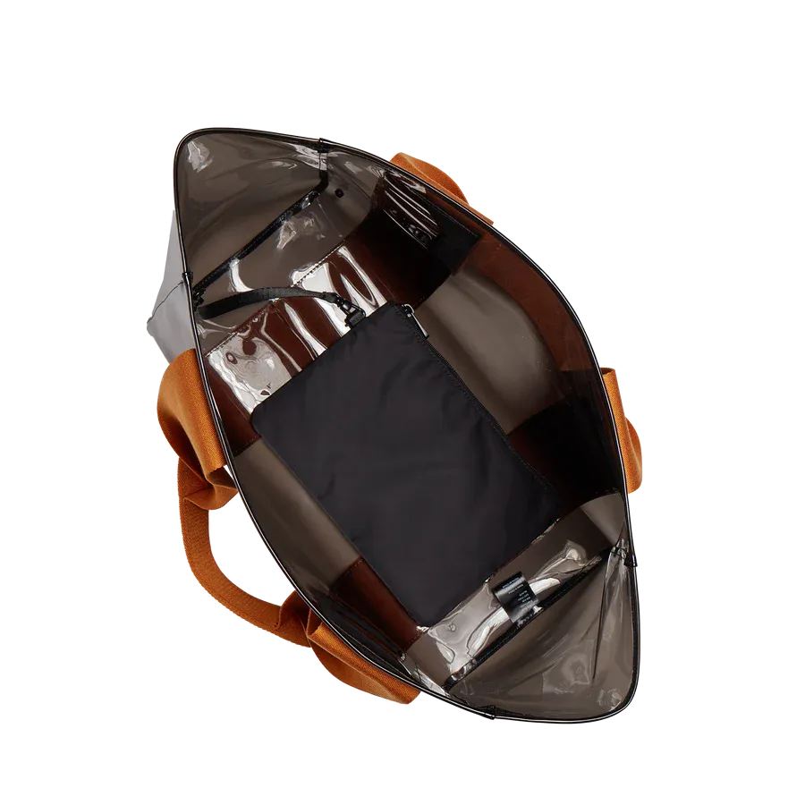 Wellington Cabana Tote - Black/Caramel