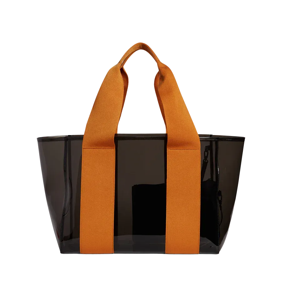 Wellington Cabana Tote - Black/Caramel