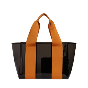 Wellington Cabana Tote - Black/Caramel