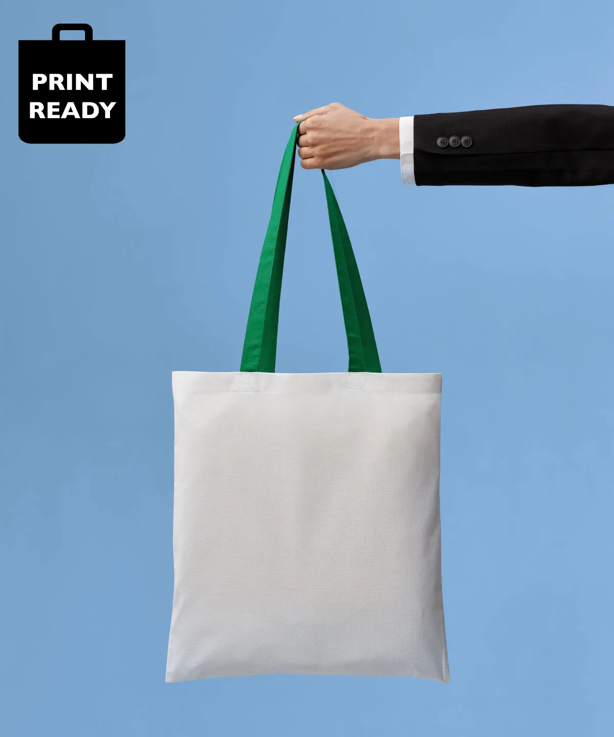 White/Red - Varsity cotton shopper long handle