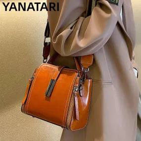 YANATARI Yummy Leather Vintage Shoulder Bag