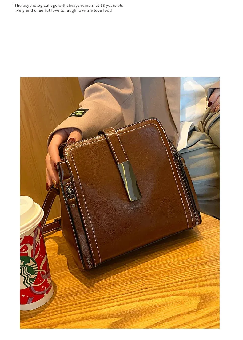 YANATARI Yummy Leather Vintage Shoulder Bag