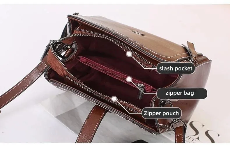 YANATARI Yummy Leather Vintage Shoulder Bag